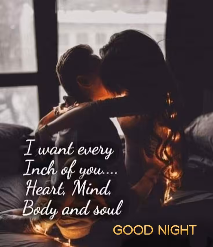 Romantic good night husband wife