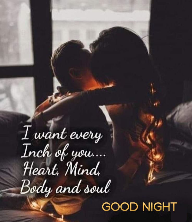 Romantic good night husband wife