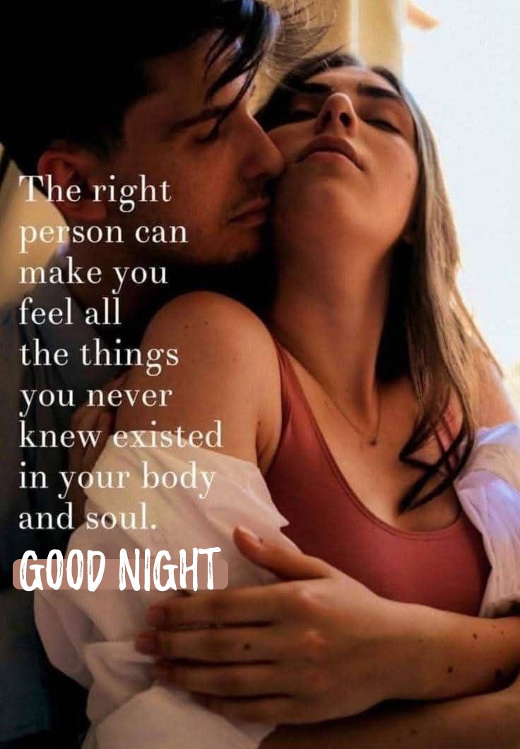 Romantic good night image husband wife