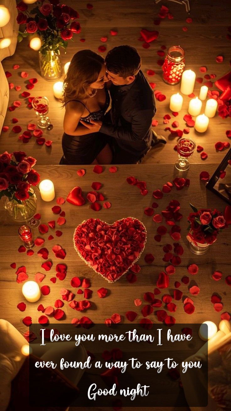 Romantic good night my love images