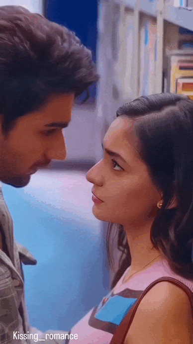 Romantic lip kiss gif hd