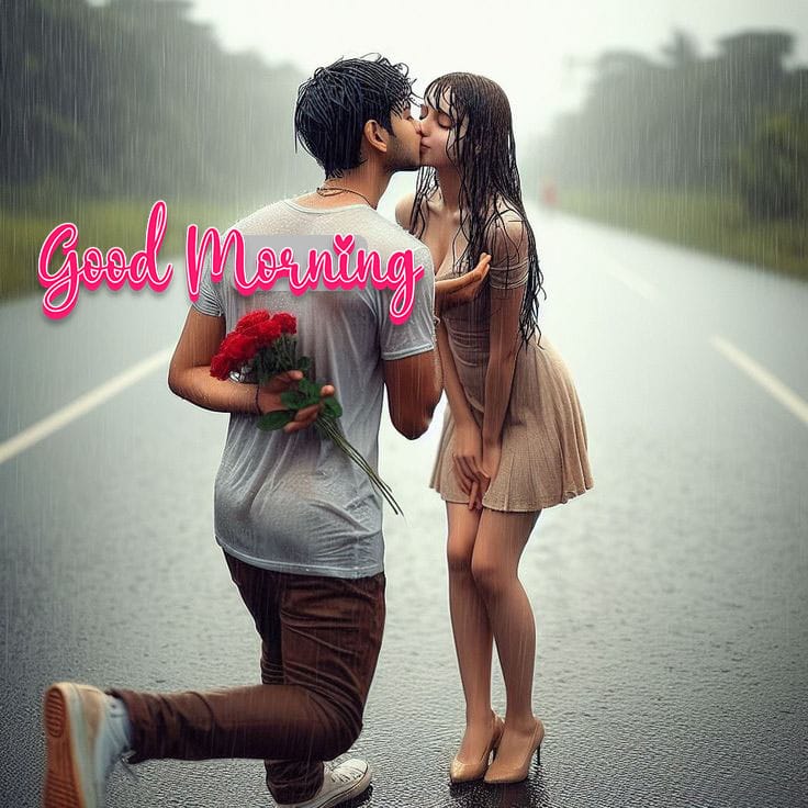 Romantic rainy day images