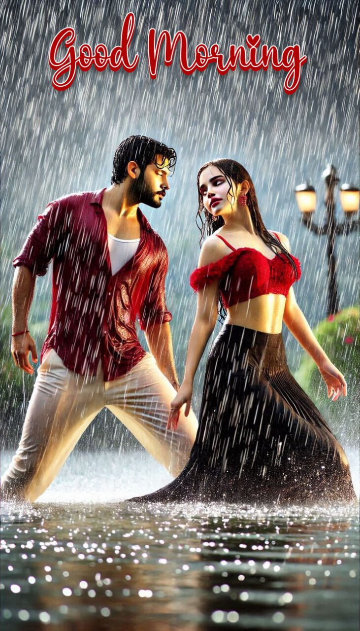 Romantic rainy morning images