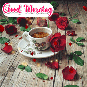 Rose Coffee Good Morning Gif