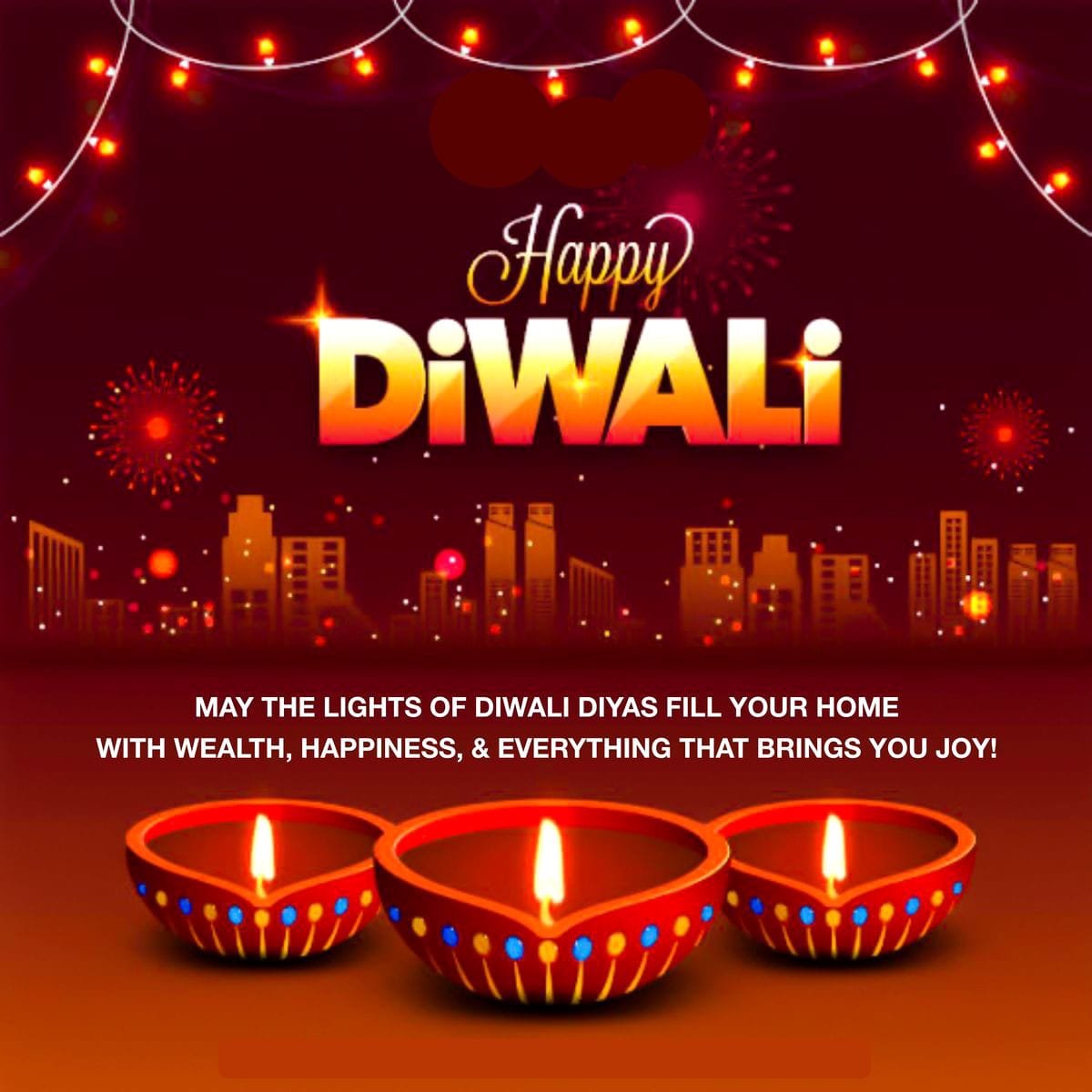 Short and simple diwali wishes
