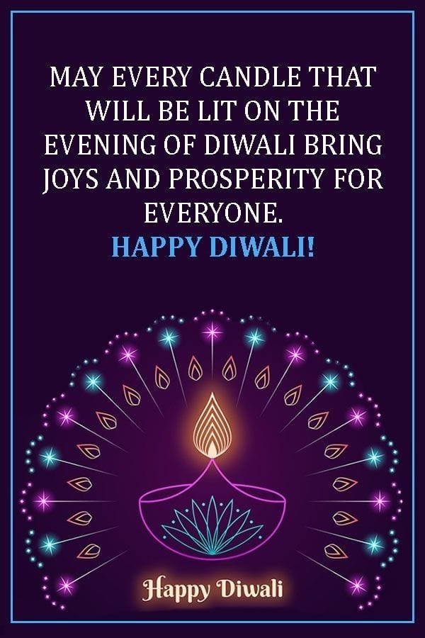 Short and sweet diwali wishes in english