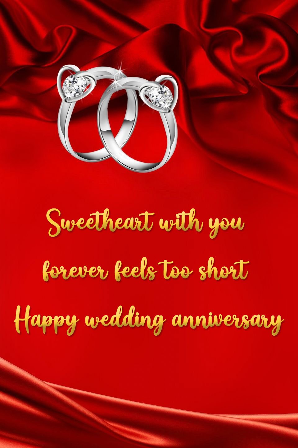 Short anniversary wishes photo for wife