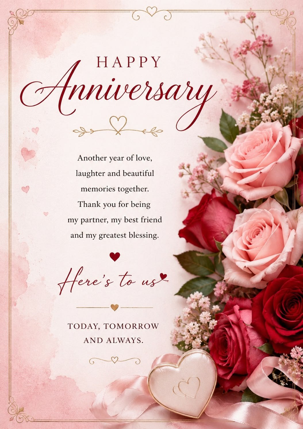 Special marriage anniversary wishes to wife from husband