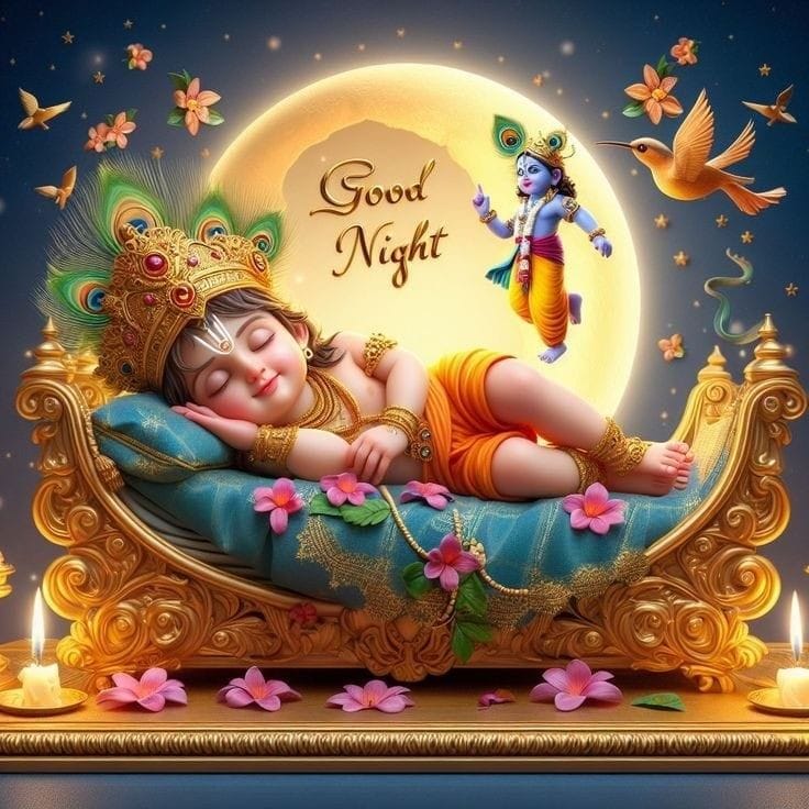 Sri krishna good night status