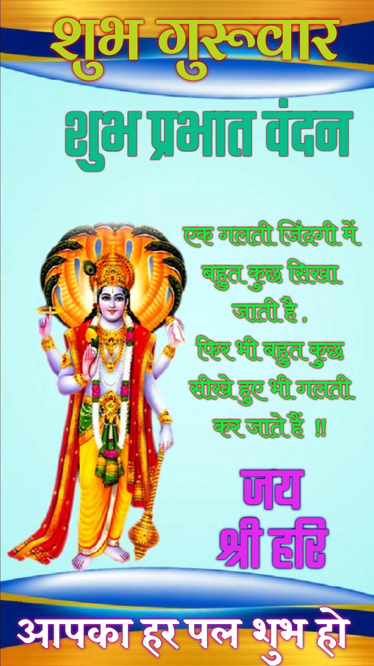 Subh Guruwar good morning images in hindi
