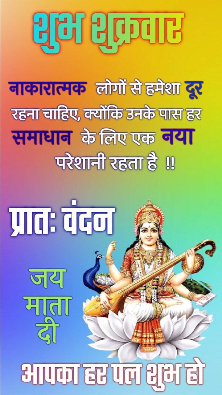 Suvichar shukrawar good morning image