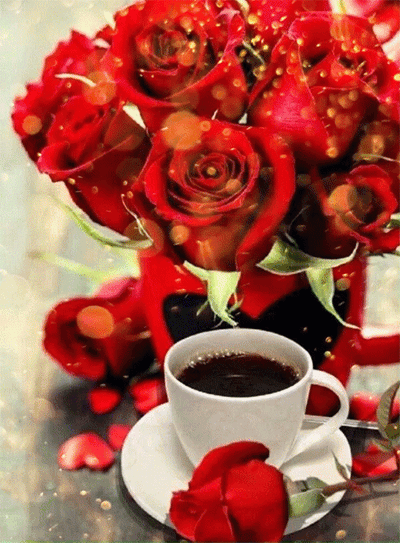 Sweet Good Morning Rose Gif