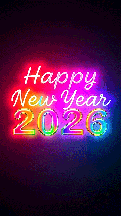 Unique happy new year 2026 gif
