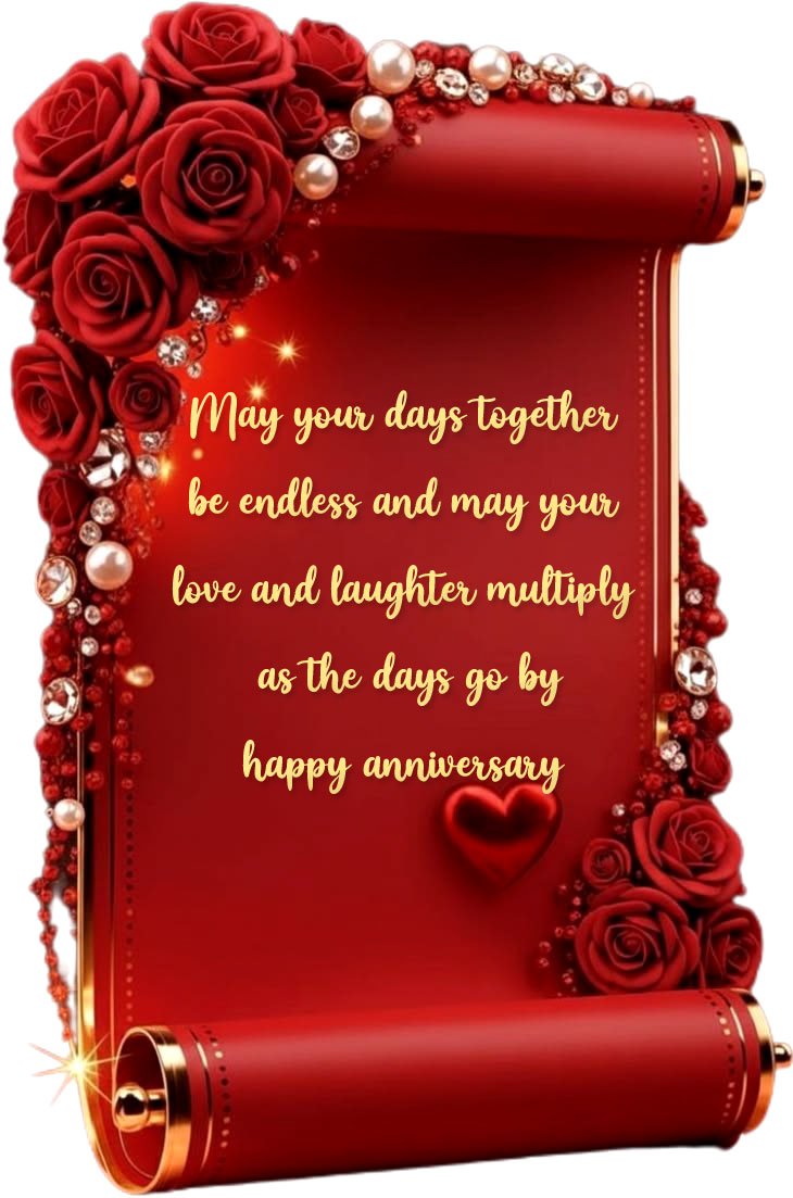 Wedding anniversary greetings for couple
