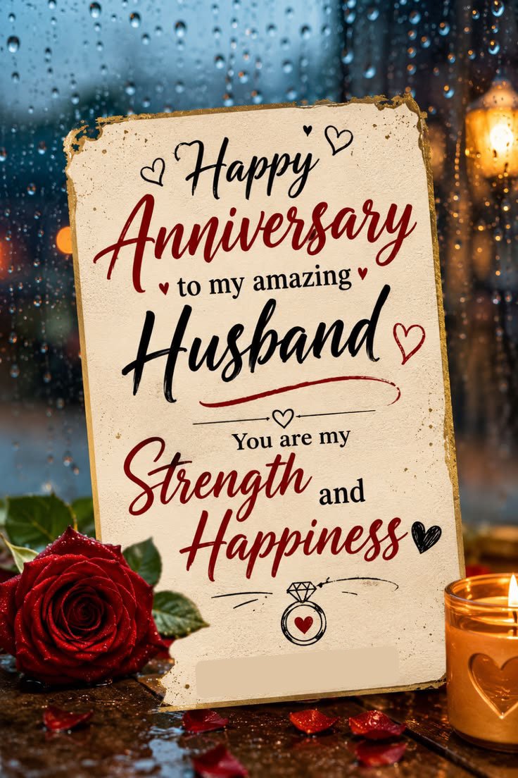 Wedding anniversary wishes for husband