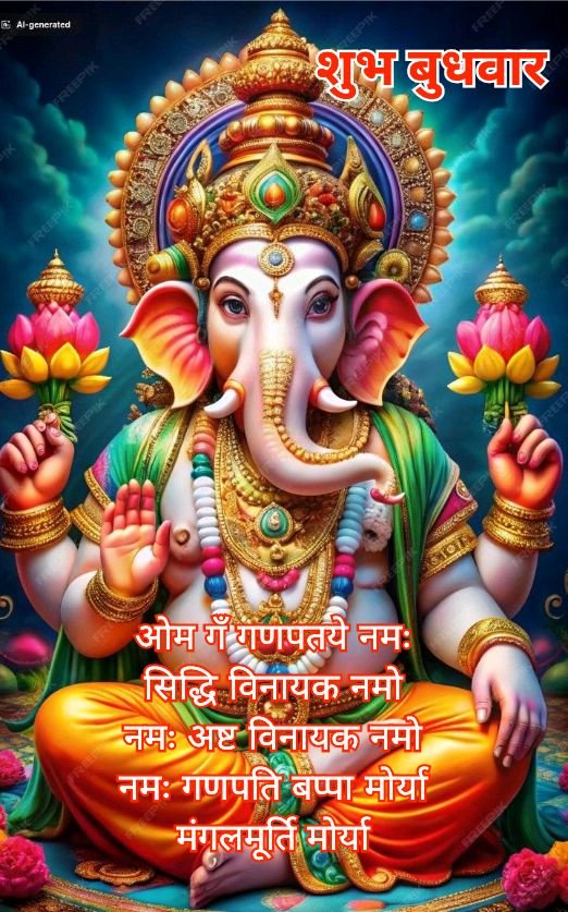 शुभ प्रभात भगवान बुधवार