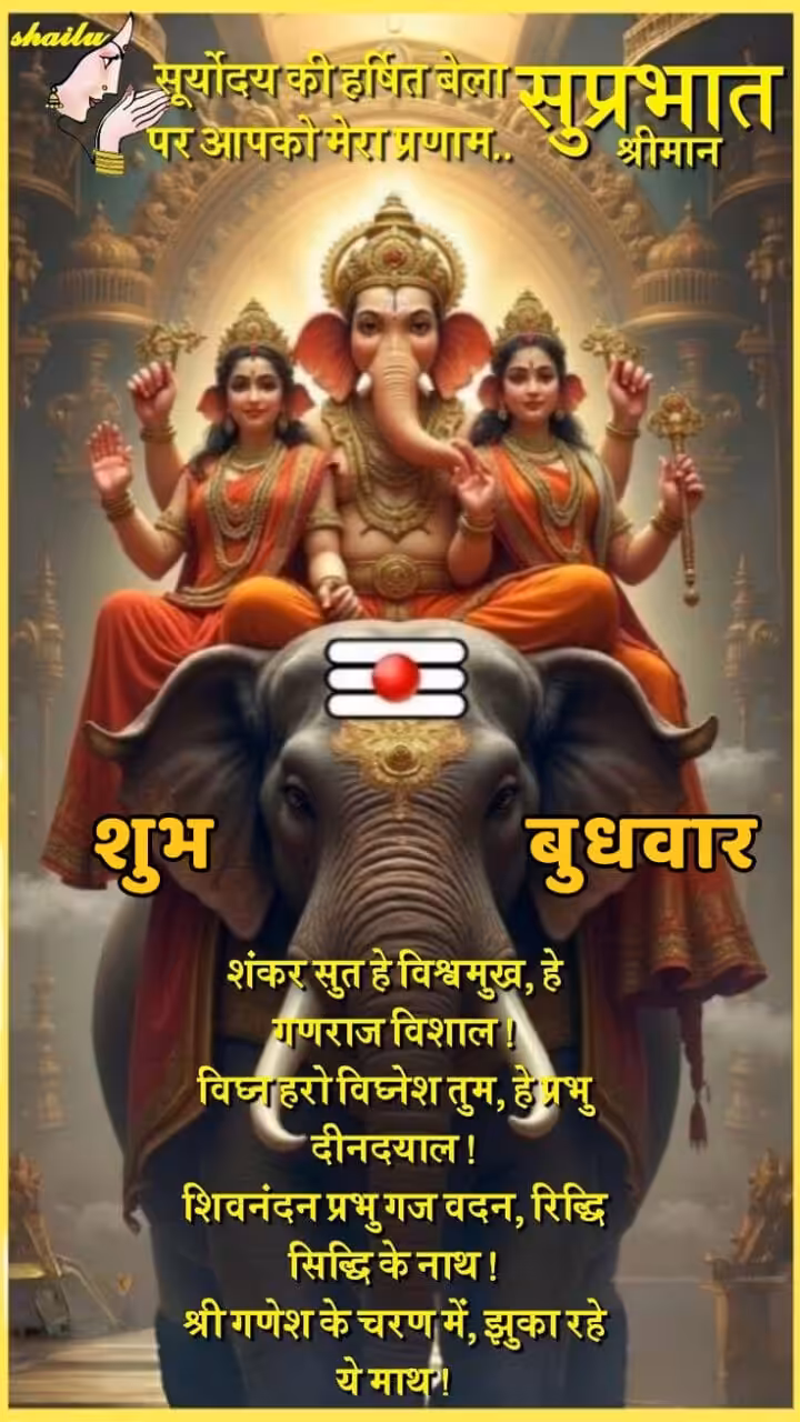 शुभ बुधवार गुड मॉर्निंग इमेज