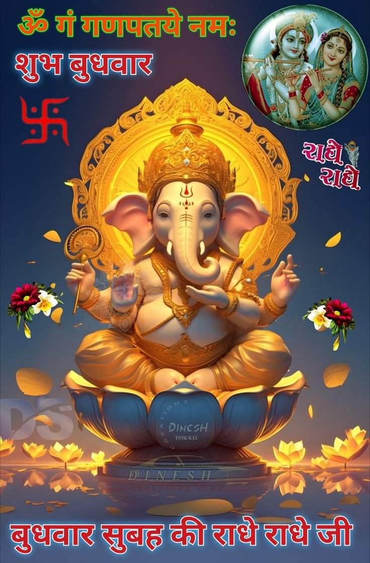 शुभ बुधवार सुप्रभात फोटो श्री गणेश